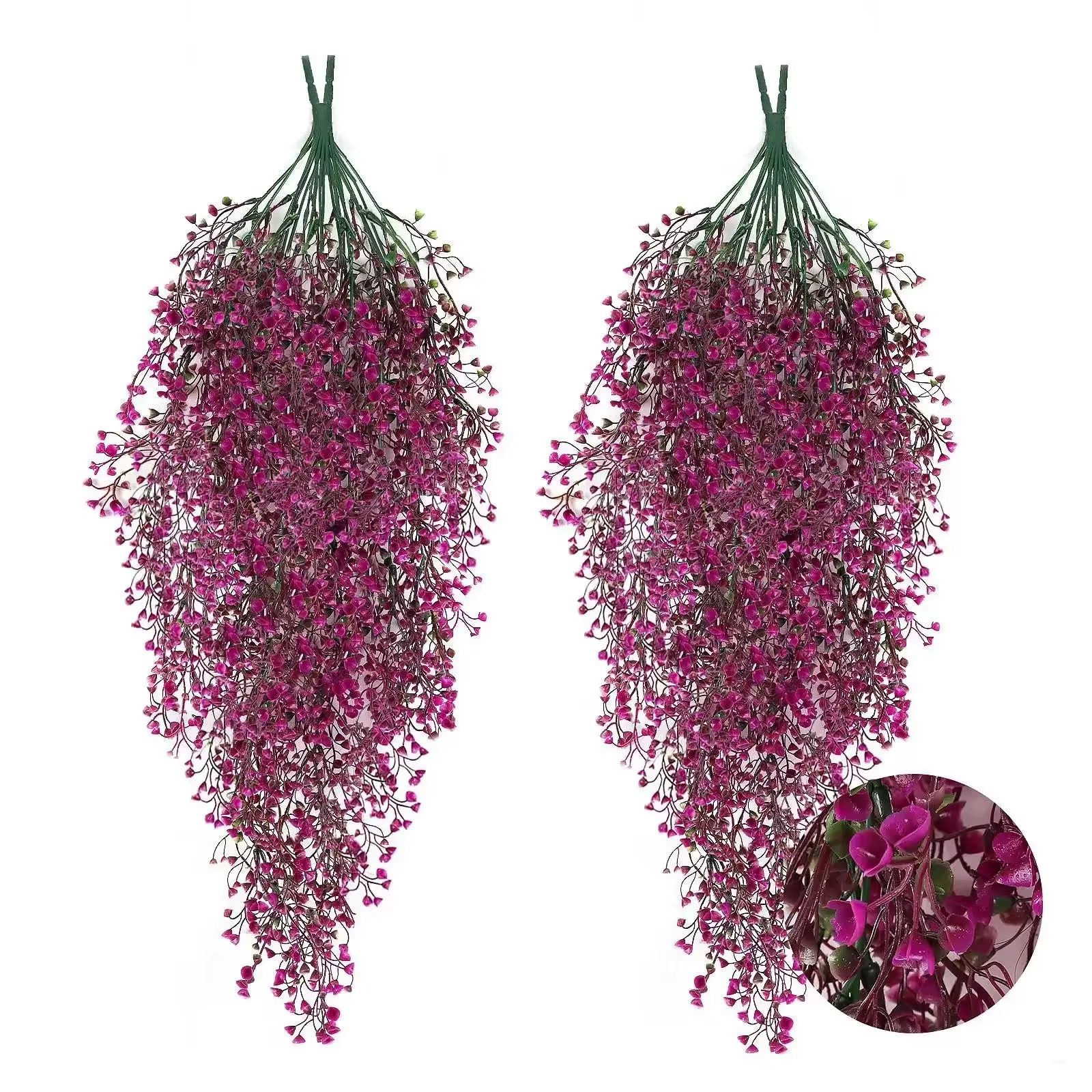 1pc Fleurs de glycine artificielles suspendues - Plantes