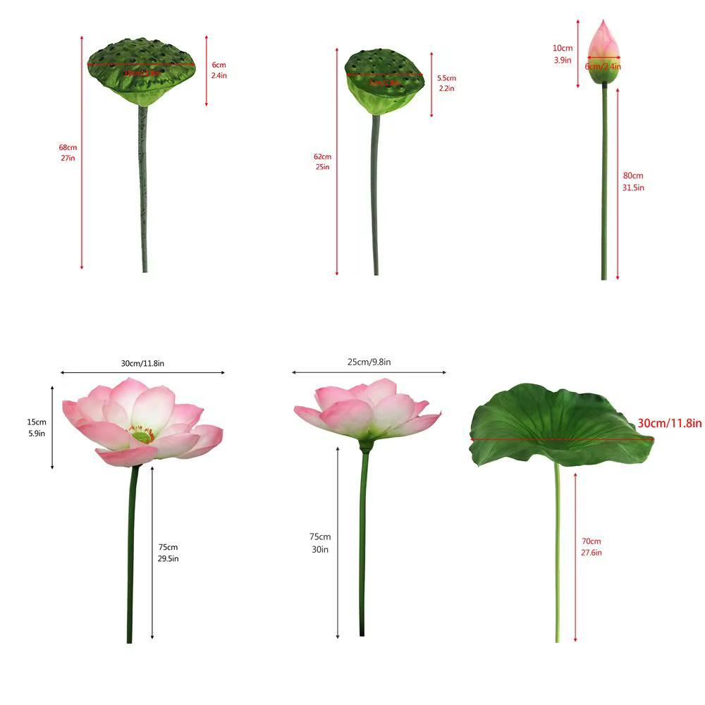 Fleur artificielle paysagère à longue tige pour décoration DIY