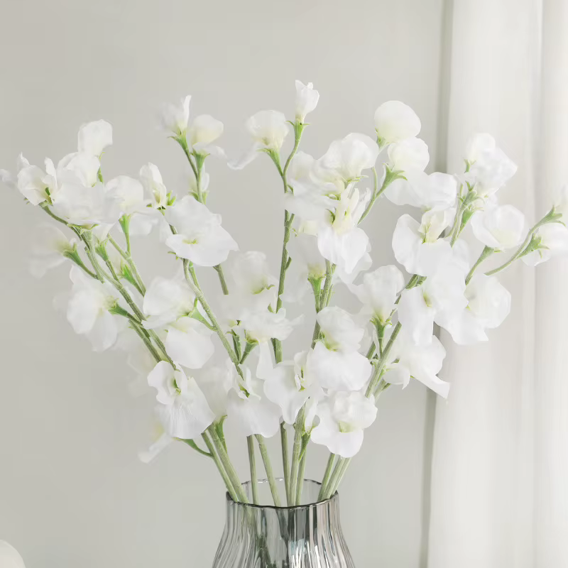 Fleur artificielle de pois doux japonais