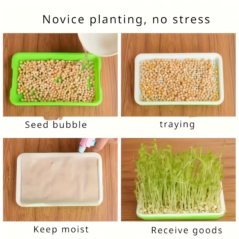 Kit de germination rapide 4 pièces (2 ensembles) avec plateaux