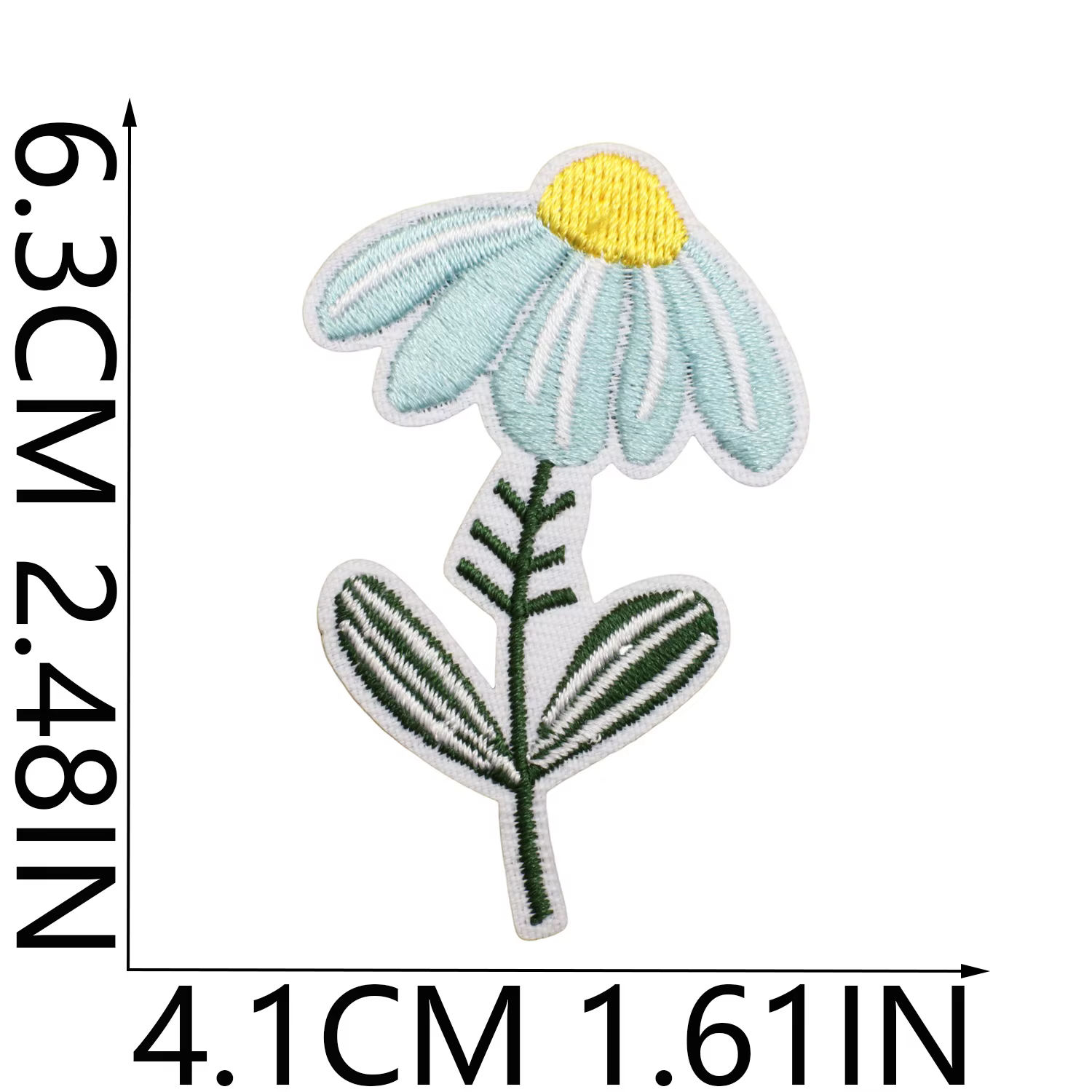 Différentes fleurs appliquées pour chemise robe bricolage dessin animé herbe abeille papillon fer sur patchs petits pièces de couture en tissu