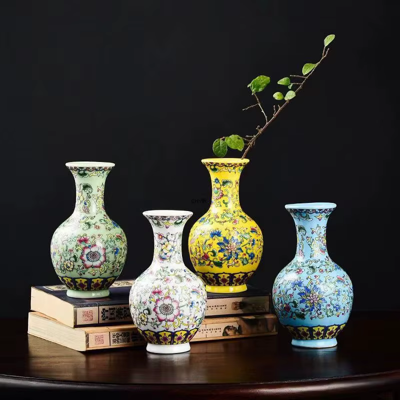 Petit Vase à fleurs en céramique émaillée