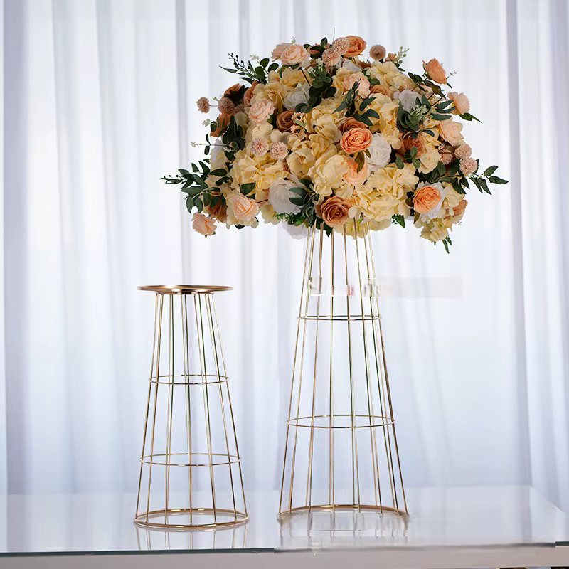 Vases en métal en forme de trompette (5/10 pièces) pour centre de table de mariage, vases à fleurs pour événements, accessoires décoratifs pour la maison