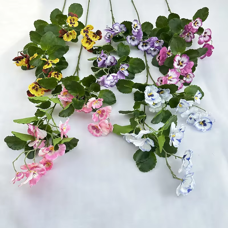 Plantes vertes artificielles en soie