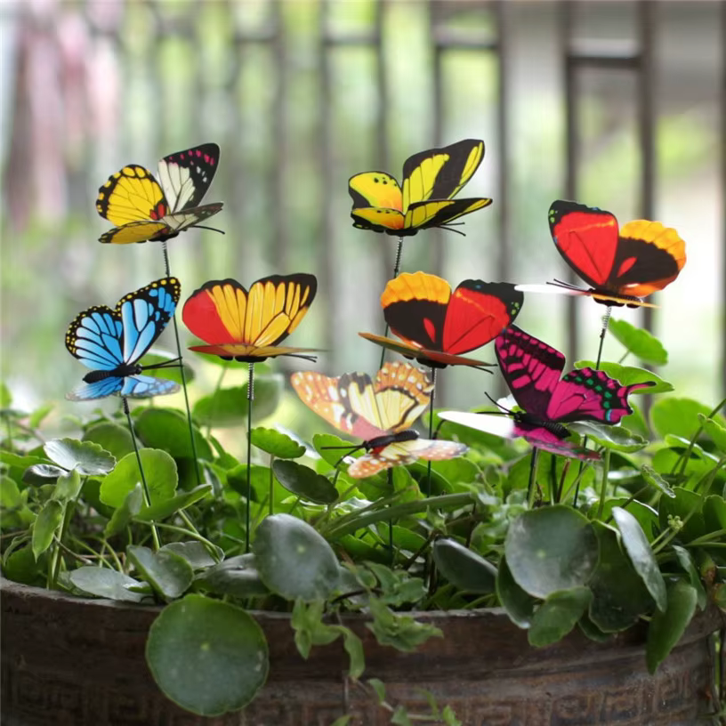 Bouquet de papillons, jardinière de jardin