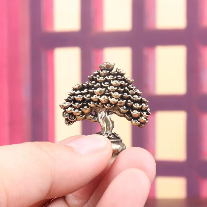 Ornements d'arbre de Fortune en laiton