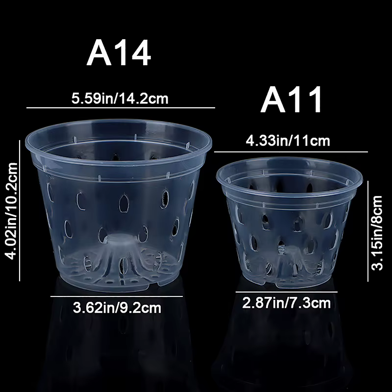 1 pièce de pot de fleurs de jardin avec trous de drainage