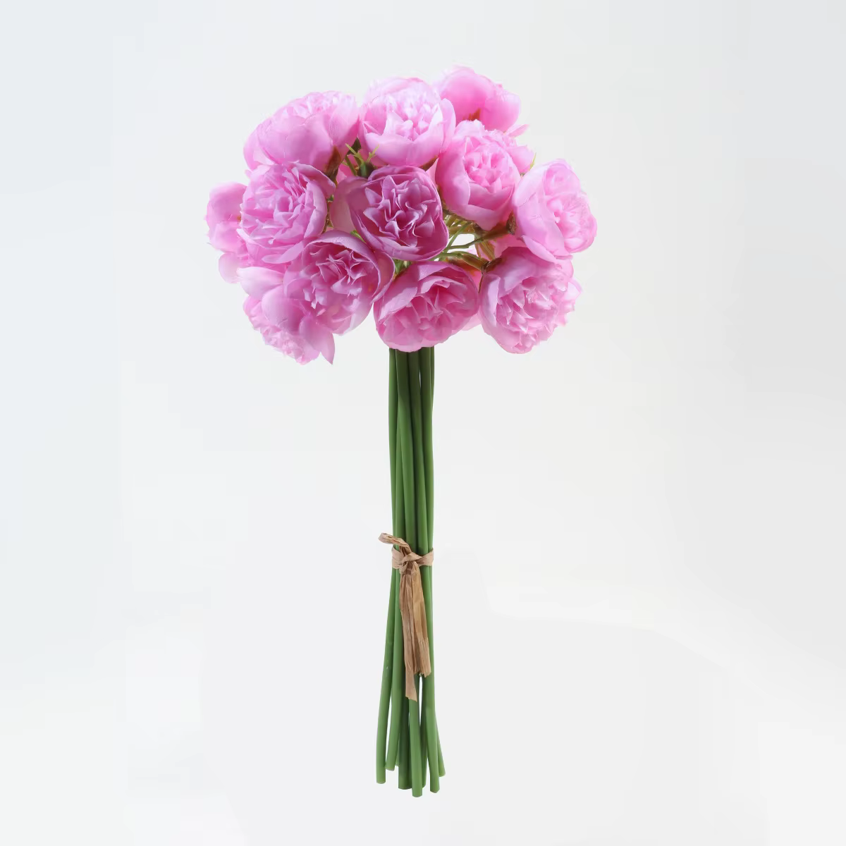 Rose Rose pivoine fleurs artificielles Bouquet de soie 27 têtes Roses fausse fleur pour Vase de Table organiser les plantes de décoration de mariage à la maison
