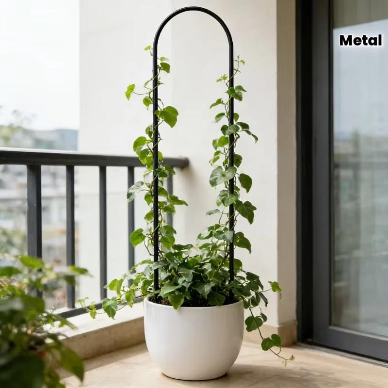 Lot de 2 treillis en métal en forme de U pour plantes grimpantes
