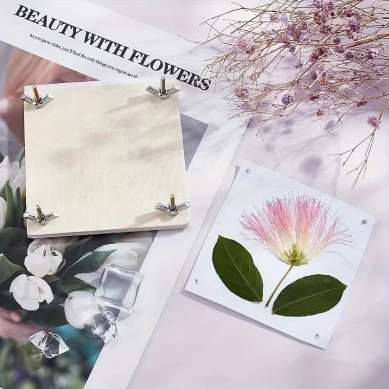 Préserver vos plantes et des feuilles avec un kit de presse à fleurs en bois DIY