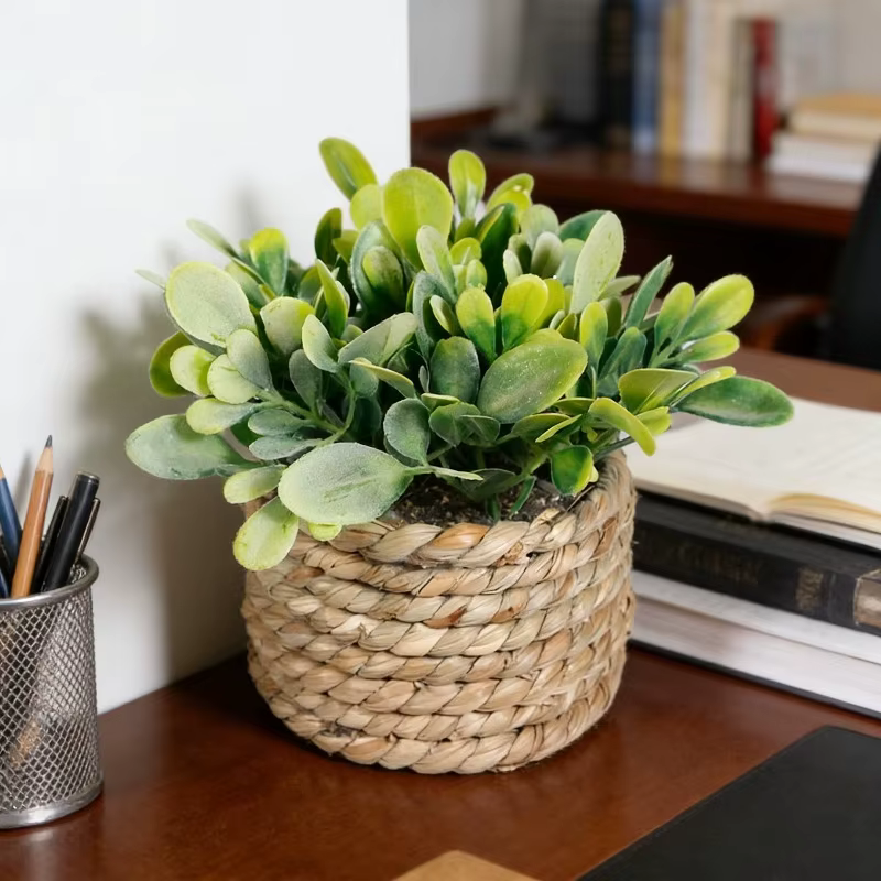Plante artificielle verte en pot de 11 cm