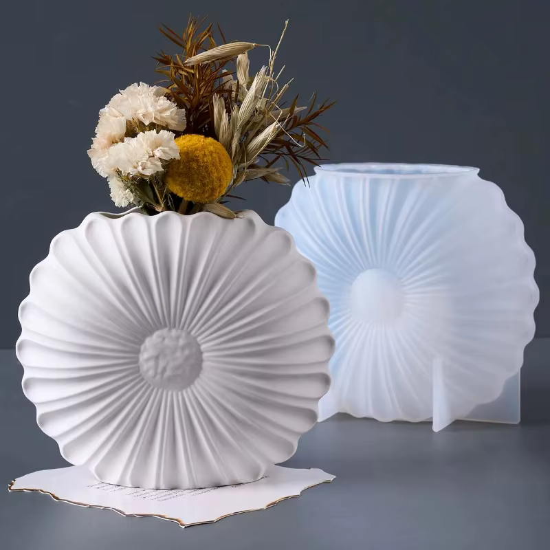 Moule DIY pour vase tournesol aux formes irrégulières et rondes