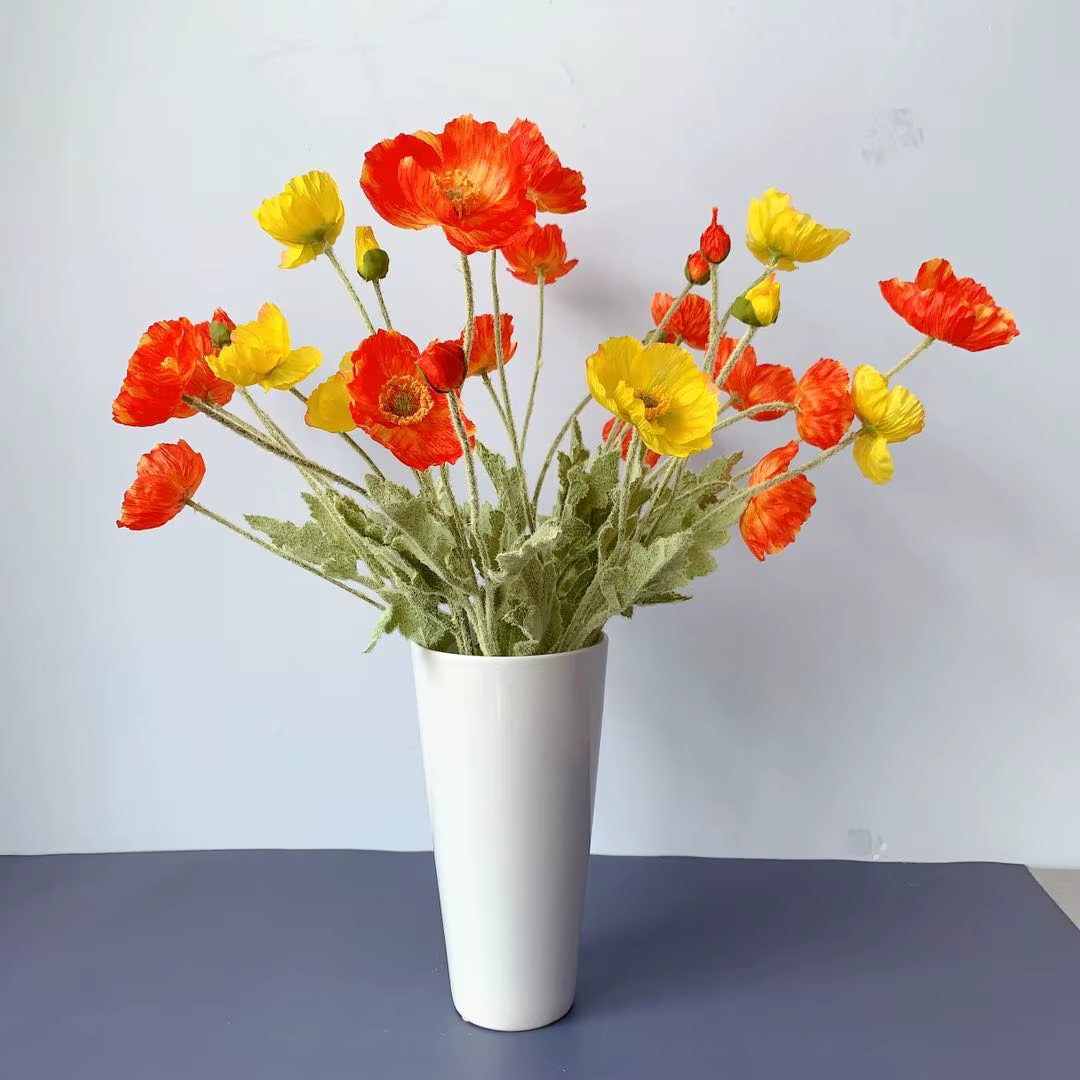 Bouquet de fleurs artificielles à 4 têtes
