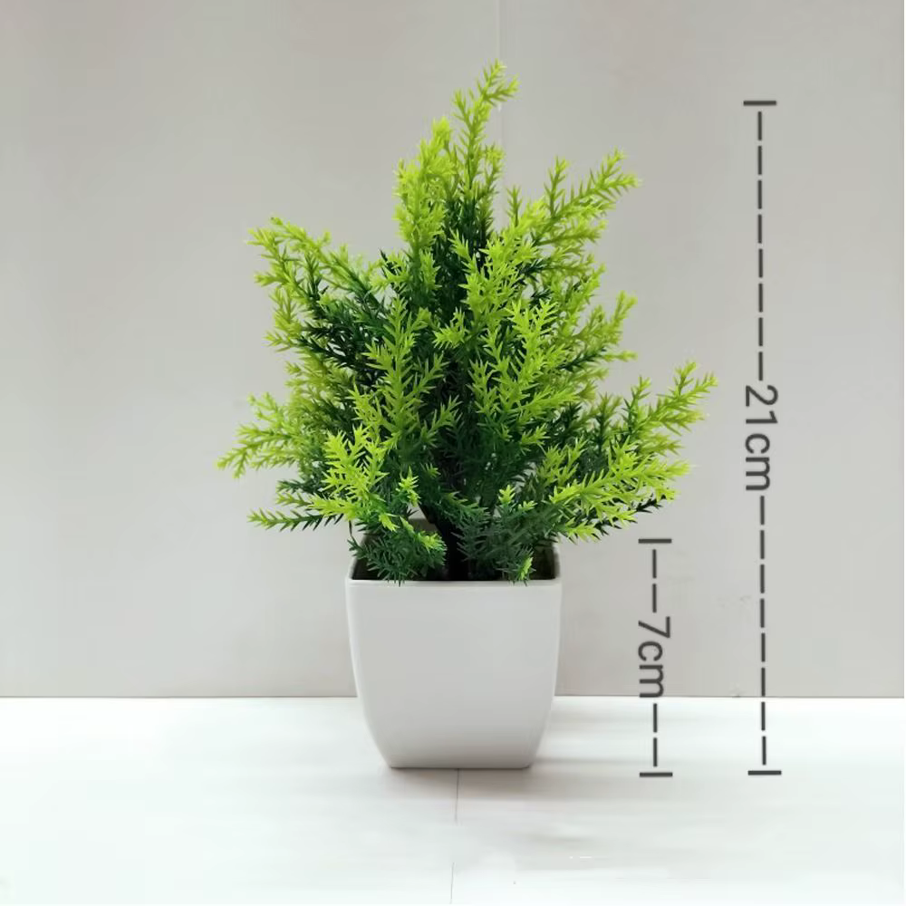 Mini fleurs artificielles en pot
