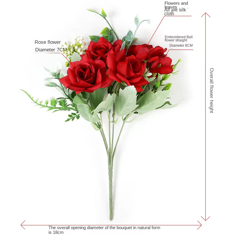 Rose artificielle fleur rêveur coin