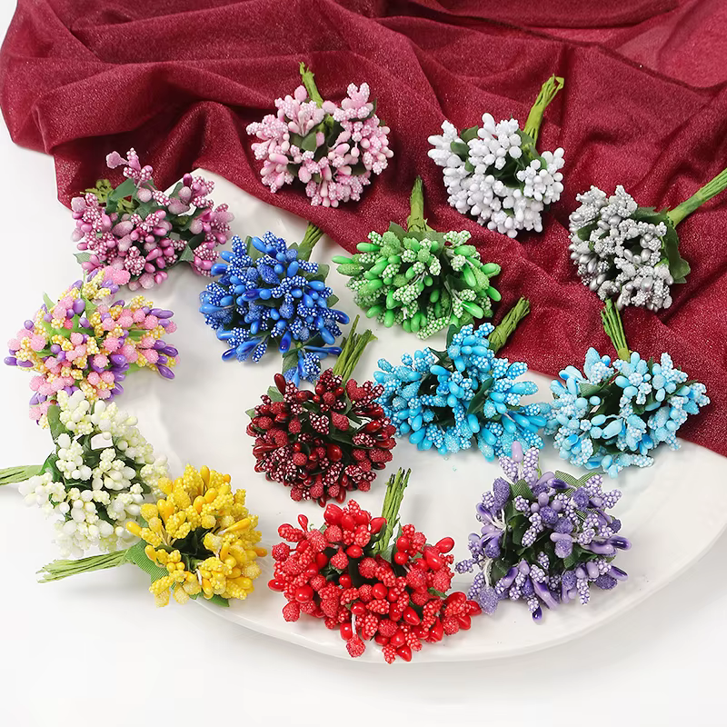 Bouquet d'étamines de fleurs artificielles