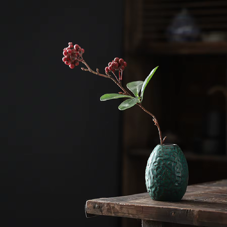 Vase Vintage hydroponique plante verte Simulation fleur ustensiles de bureau salon