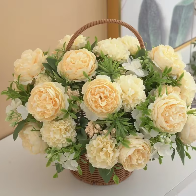 Bouquet d'hortensias artificiels pour mariage