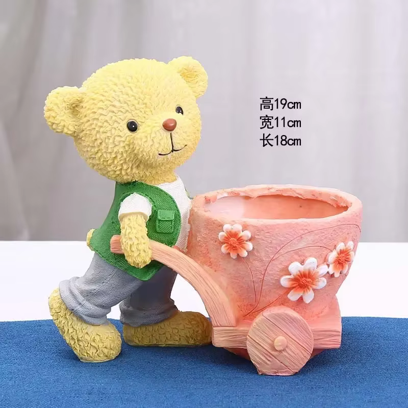 Pot de fleurs de dessin animé pour la maison