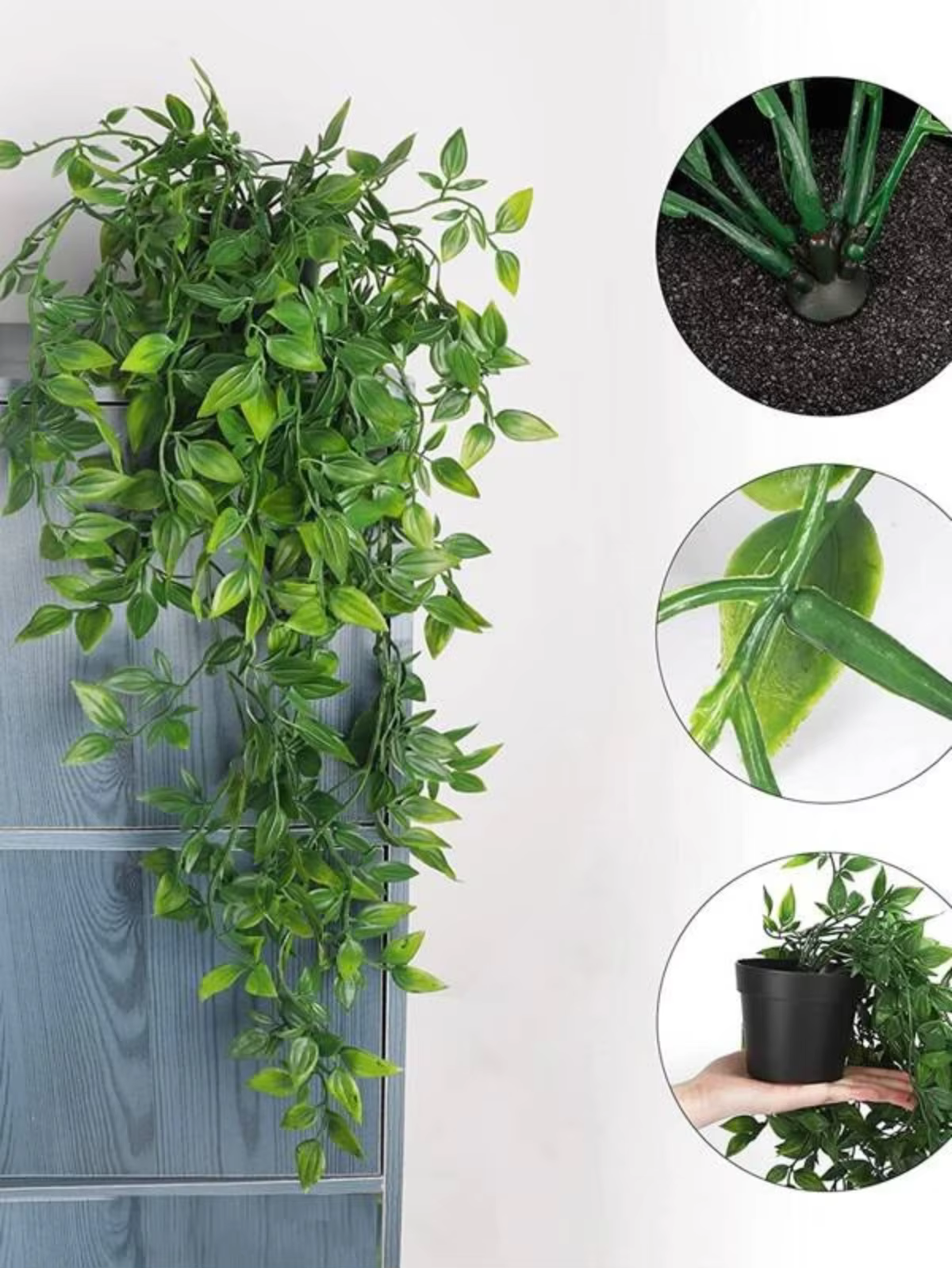 Plantes artificielles suspendues 34 pouces