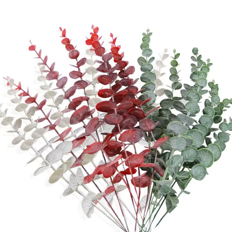 Plantes artificielles, feuilles d'eucalyptus