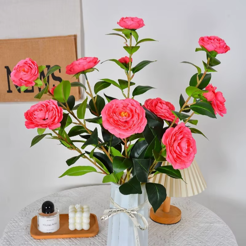 10 pièces de fleurs artificielles en soie
