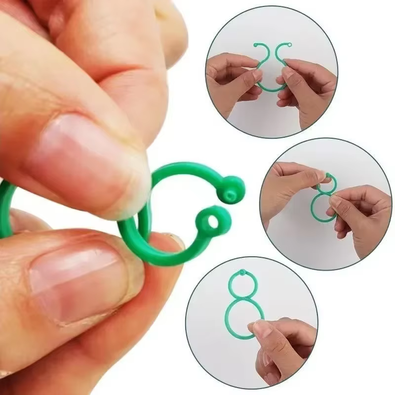 Clips de cerclage de vigne de jardin en plastique