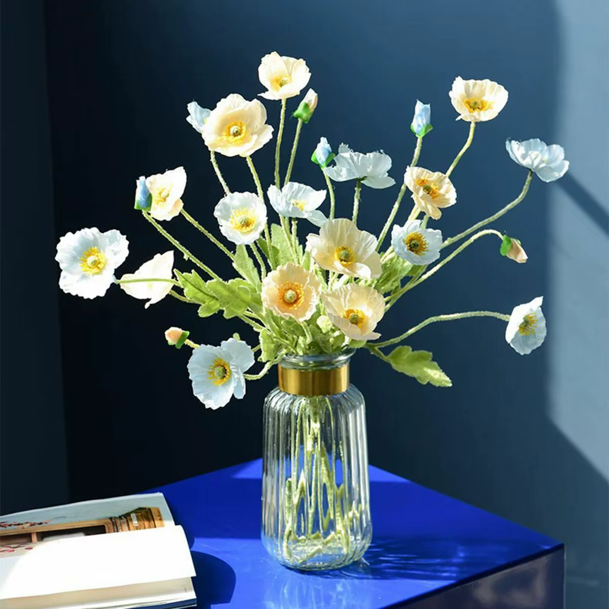Bouquet de fleurs artificielles à 4 têtes