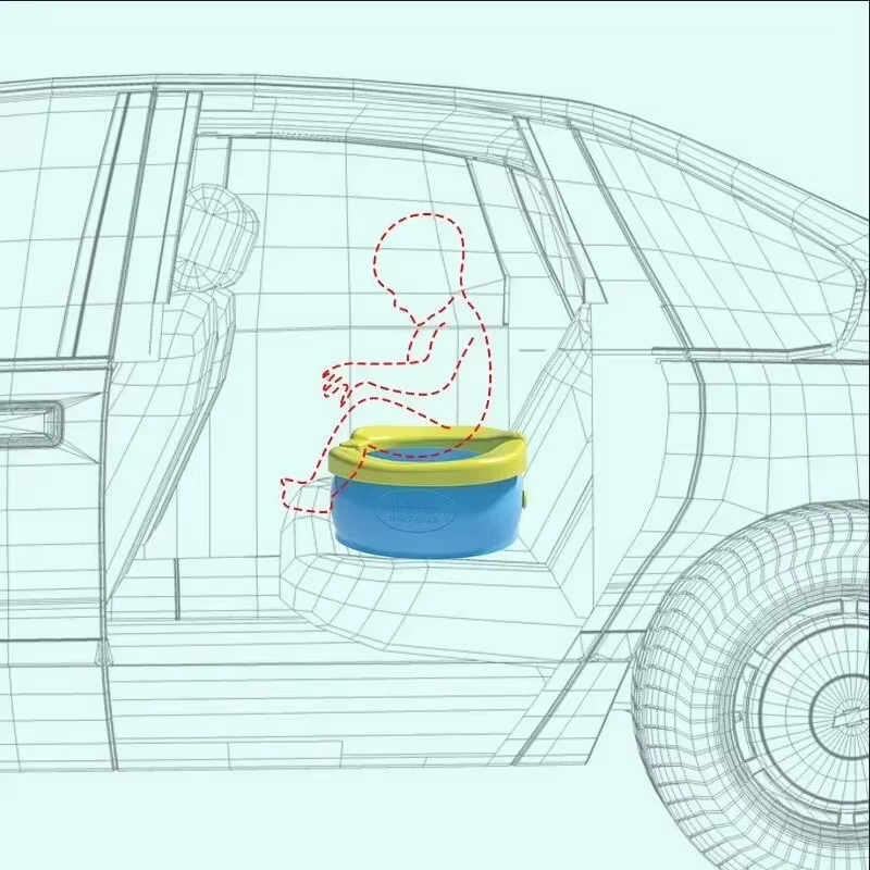 Pot de toilette portable pliable pour bébé, urinoir Squatty Potty pour enfants, siège de toilette pliable pour l'apprentissage de la propreté des enfants en voyage