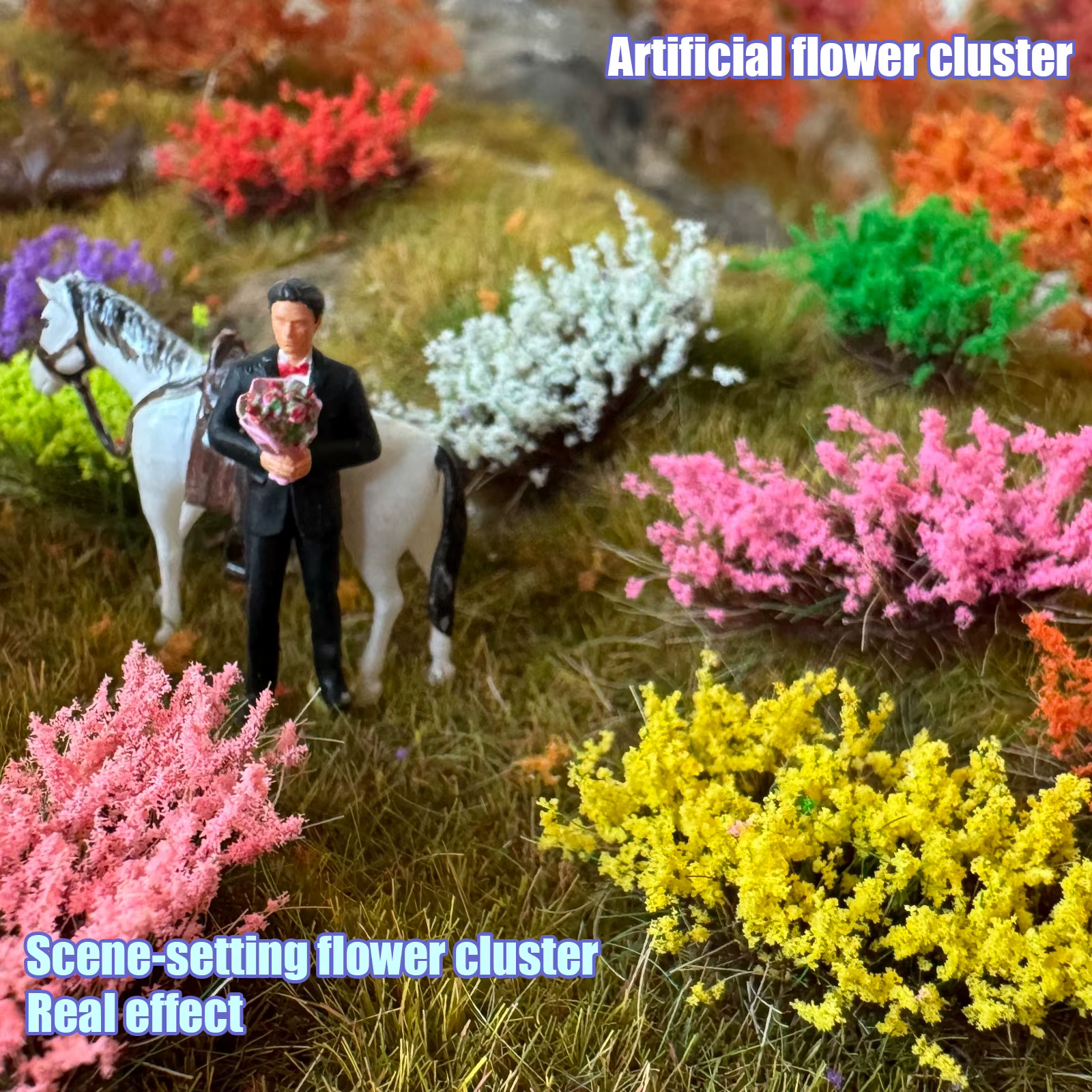 Grappe de fleurs miniatures pour Micro Simulation de paysage