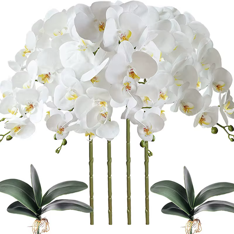 Bouquet de Fleurs Artificielles Orchidées Papillon