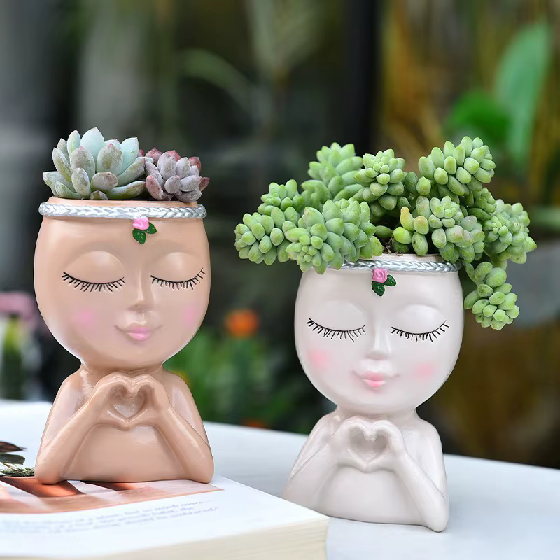 Pot de plantes succulentes Love Girl
