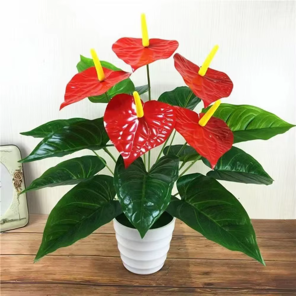 Palme rouge artificielle 35/50CM