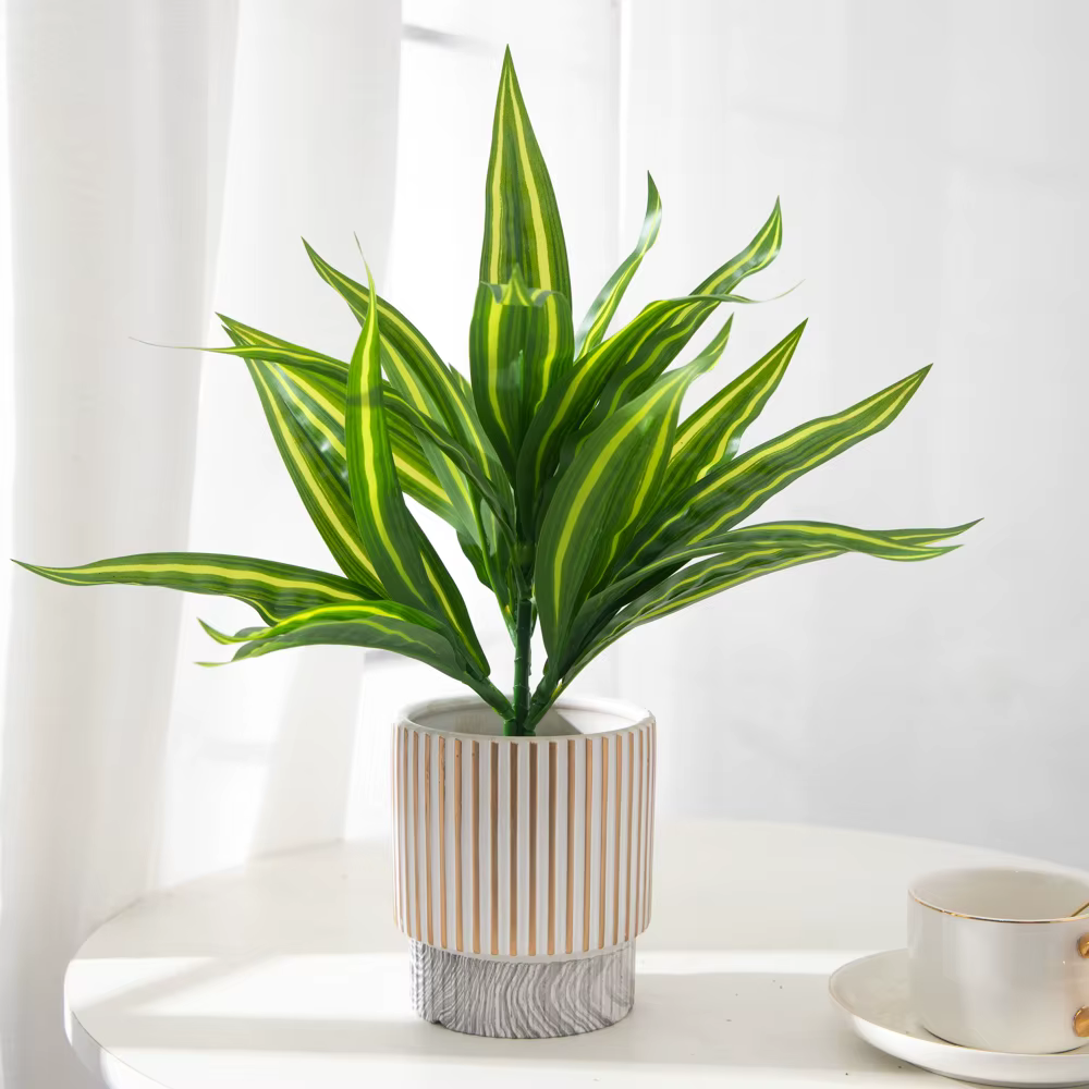 Faux combo d'agave en plastique pour la décoration intérieure et le jardin