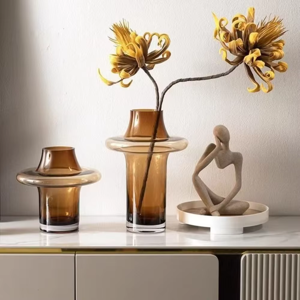 Vase à fleurs en verre Simple et moderne