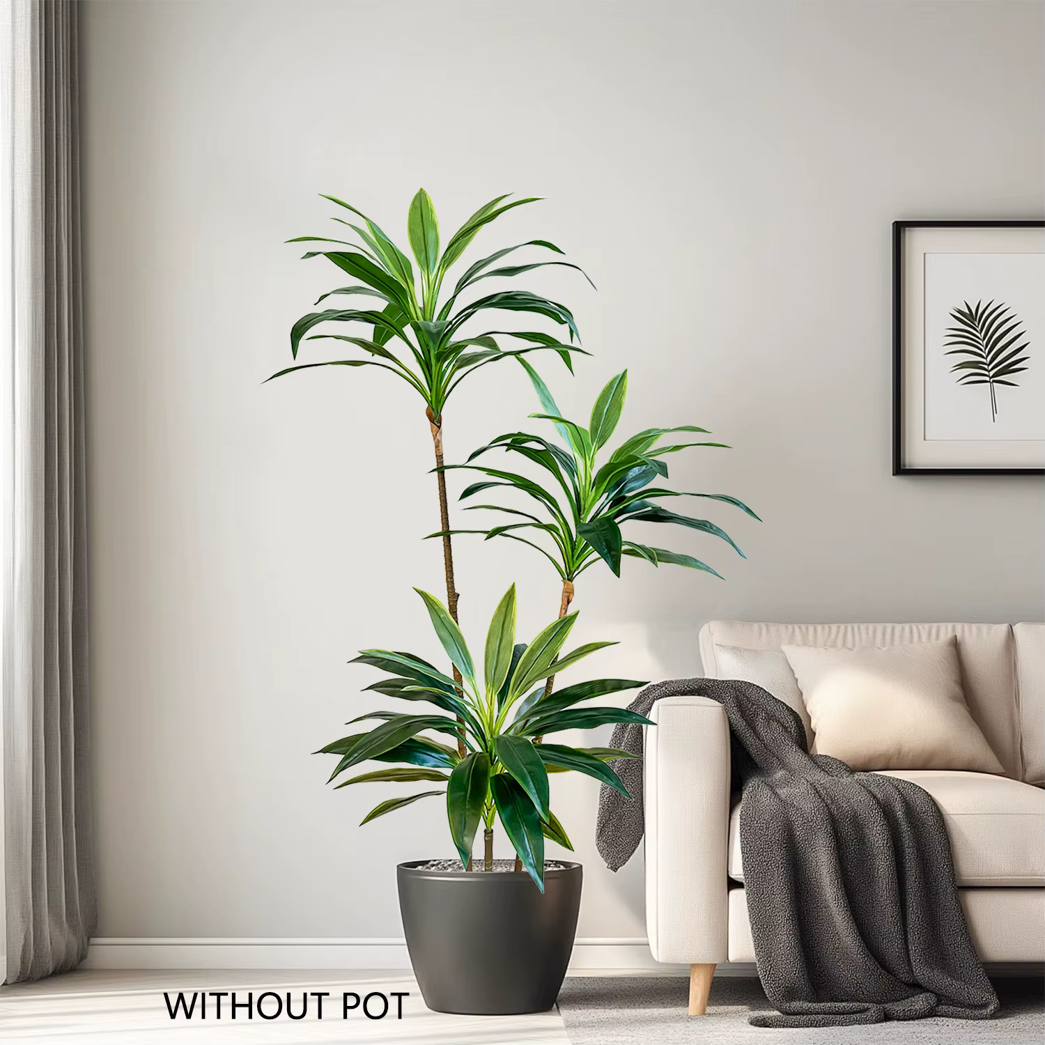 Plante Dracaena verte artificielle 50-225CM