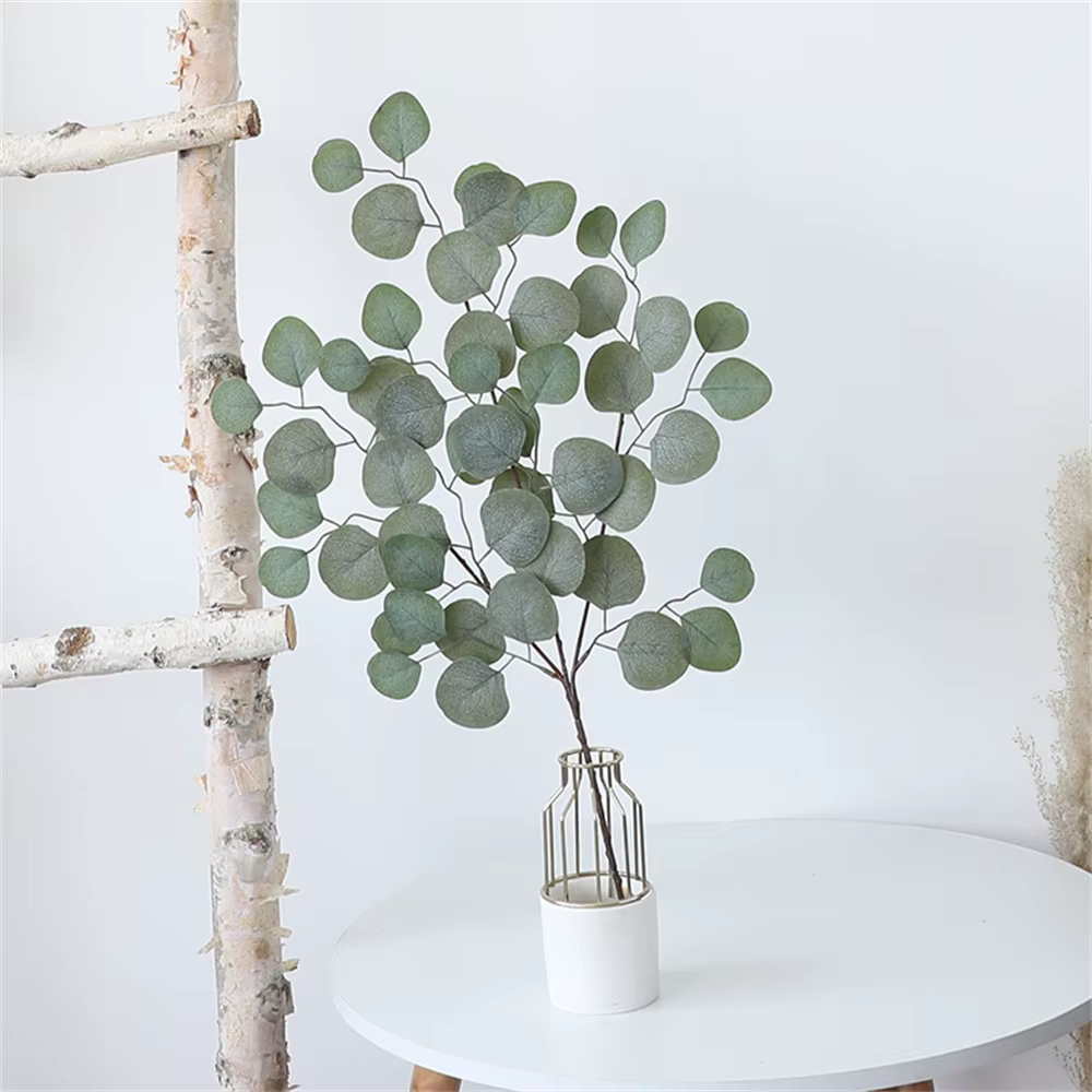Plantes Artificielles Feuilles D'eucalyptus En Plastique