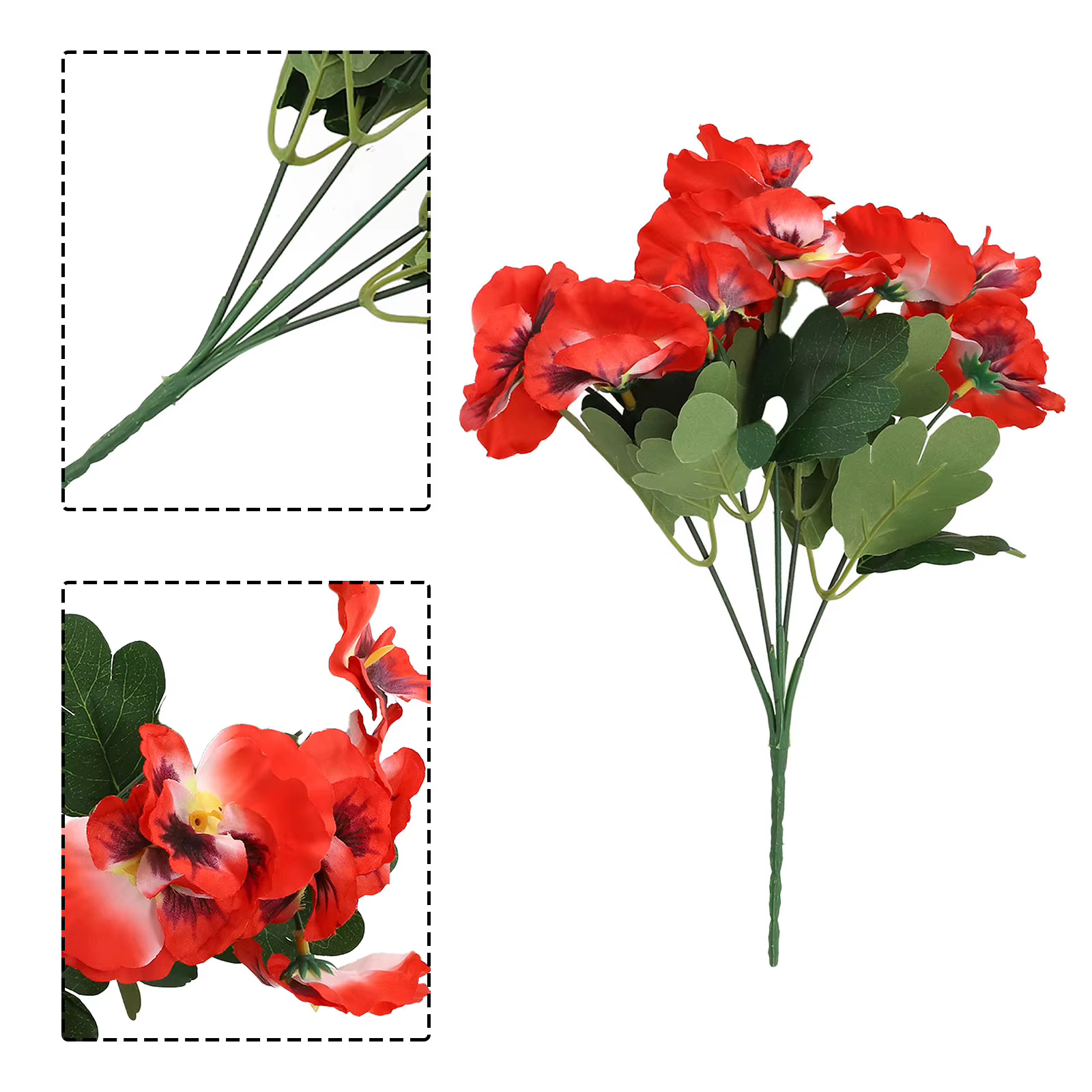 Fleurs artificielles de pensée