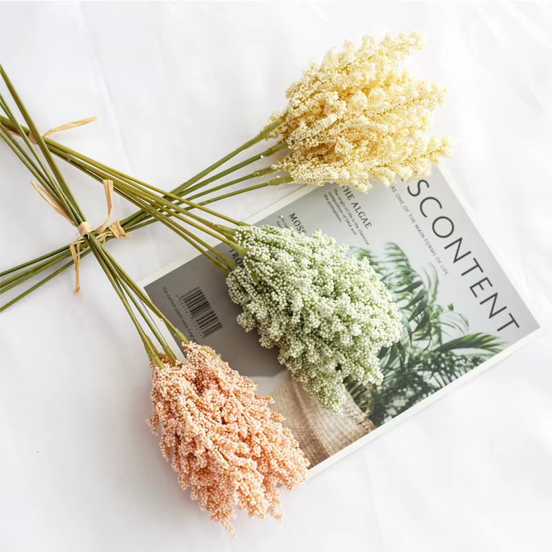 6 ensembles de fleurs simulées – plantes simulées multicolores