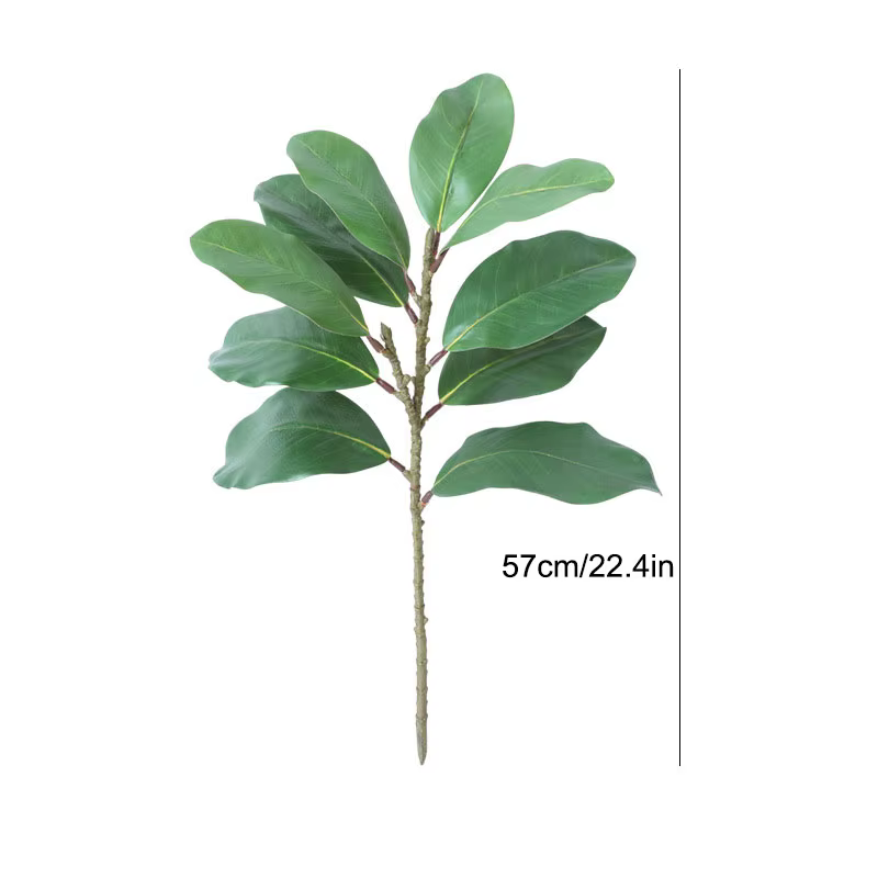 Plantes artificielles en feuilles de magnolia simulées