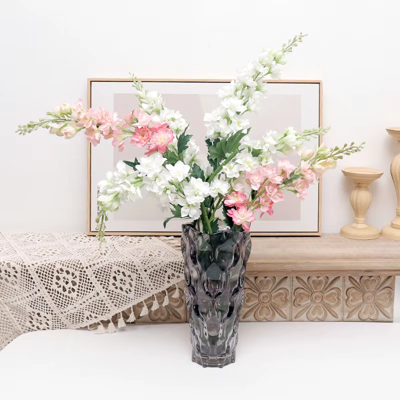 Fleurs artificielles 75CM longue branche Hyacinthus soie Delphinium maison salon Vase Arrangement floral artisanat décoration de mariage