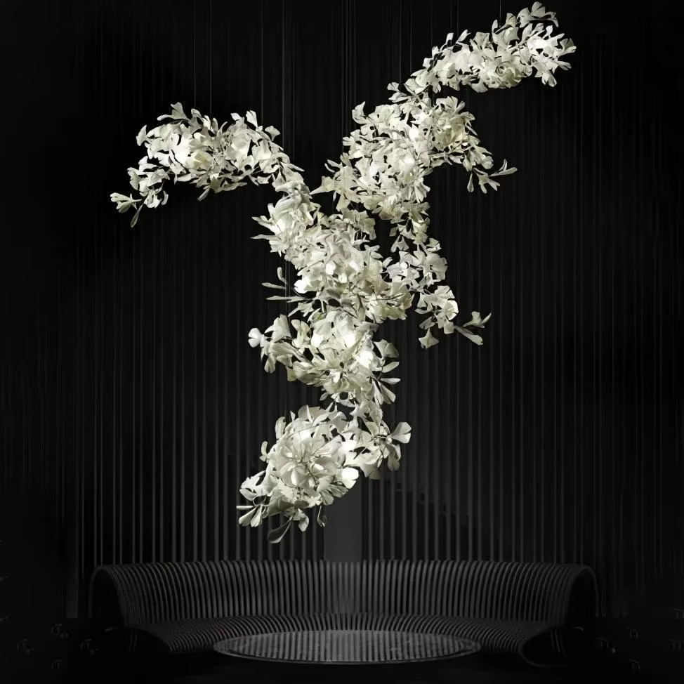 Gingko-Lustre en cuir chevelu en céramique