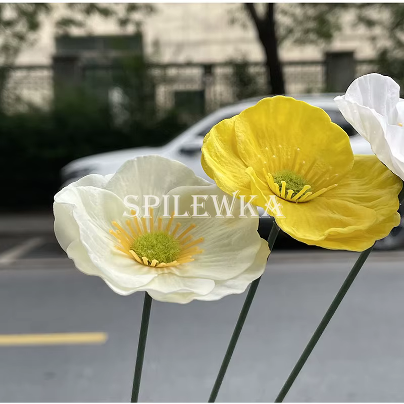 Haute qualité 5x2 cm fleur artificielle maïs coquelicot têtes de fleurs Valentine Bouquet bricolage boîte-cadeau mariage maison décoration accessoires