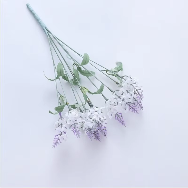 10 têtes de fleurs artificielles de lavande
