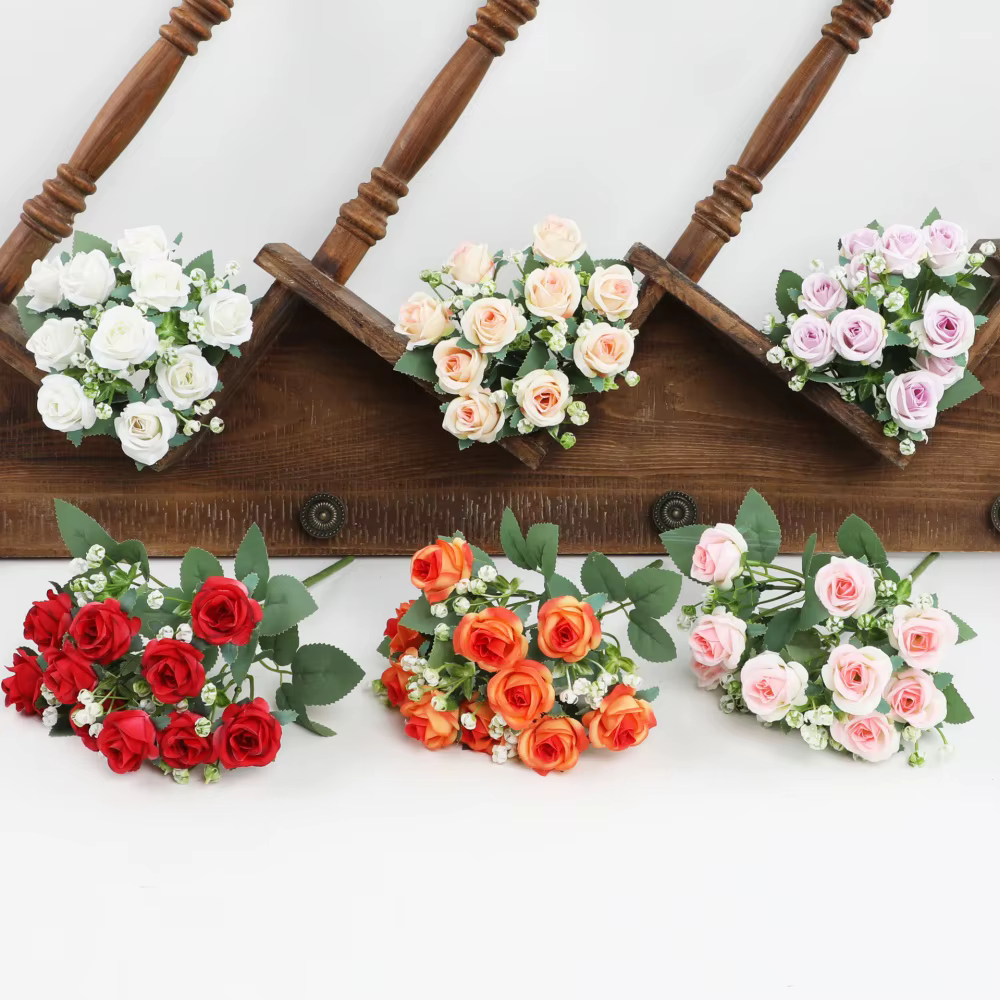 Bouquet de roses rouges pour mariage