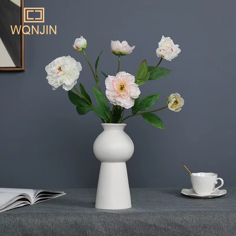 Bouquet de fleurs artificielles pivoines