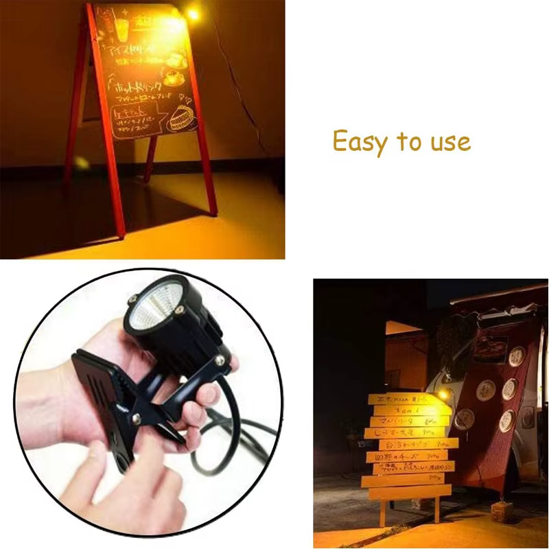 Pince LED Spot intérieur plantes décor Accent éclairage Clip sur lumières Uplight avec prise pour bureau