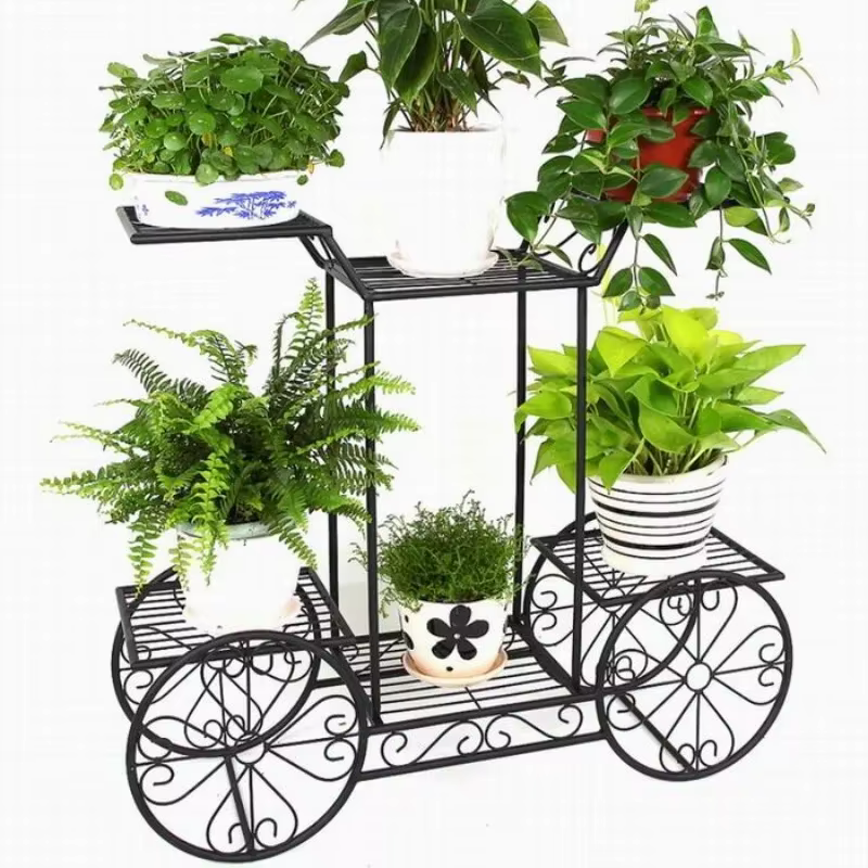 Grand Support de Plante en Métal à 6 Niveaux