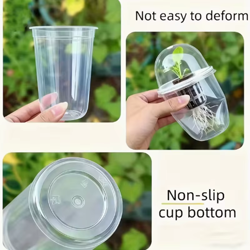 Pots de pépinière élégants en plastique