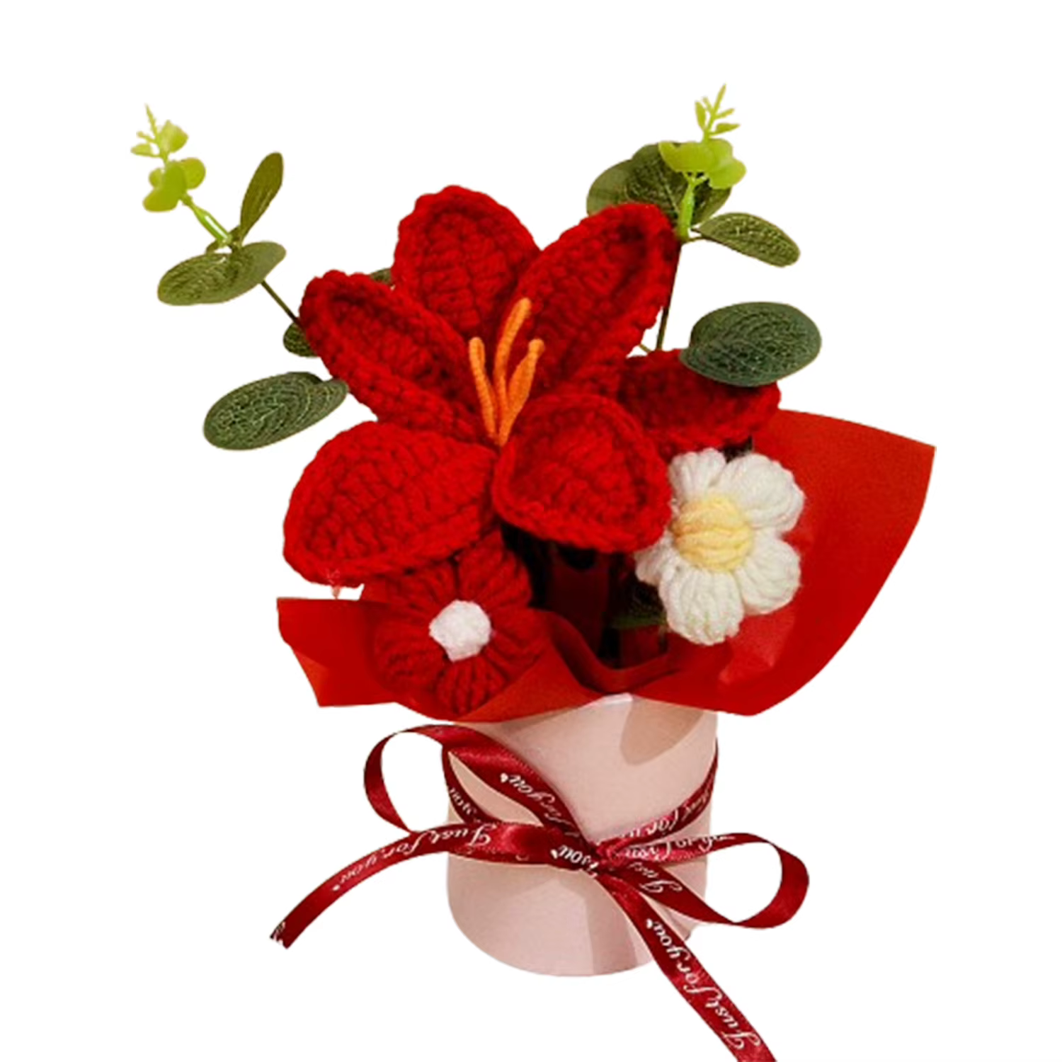 Bouquets de fleurs au Crochet faits à la main